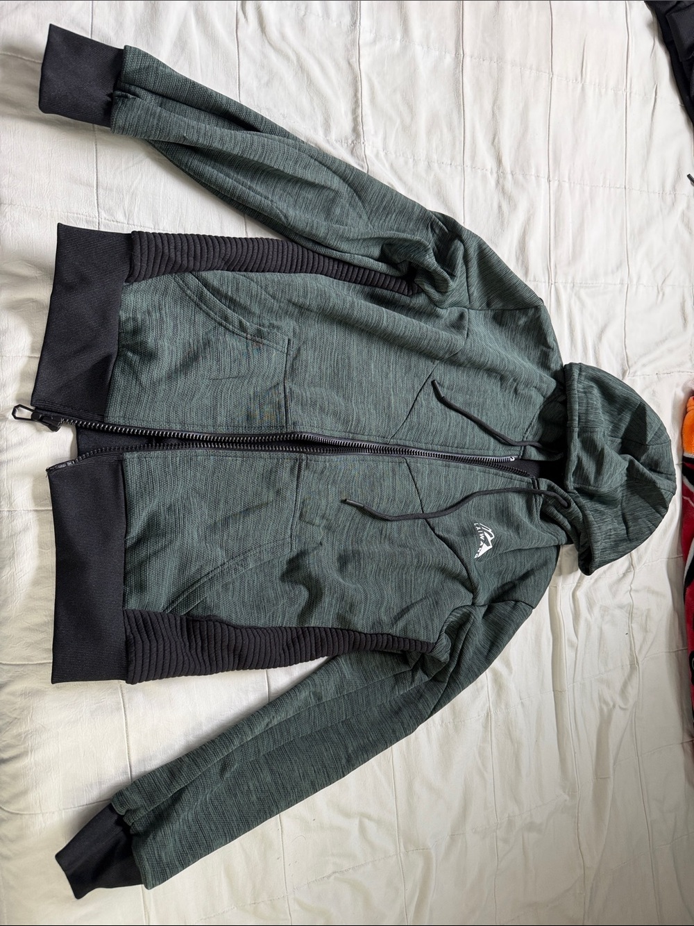 Laiwang Men's Hooded Zip Sweater - Green